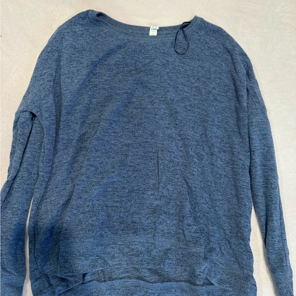 Cotton On Heathered Blue Crew Neck Sweater